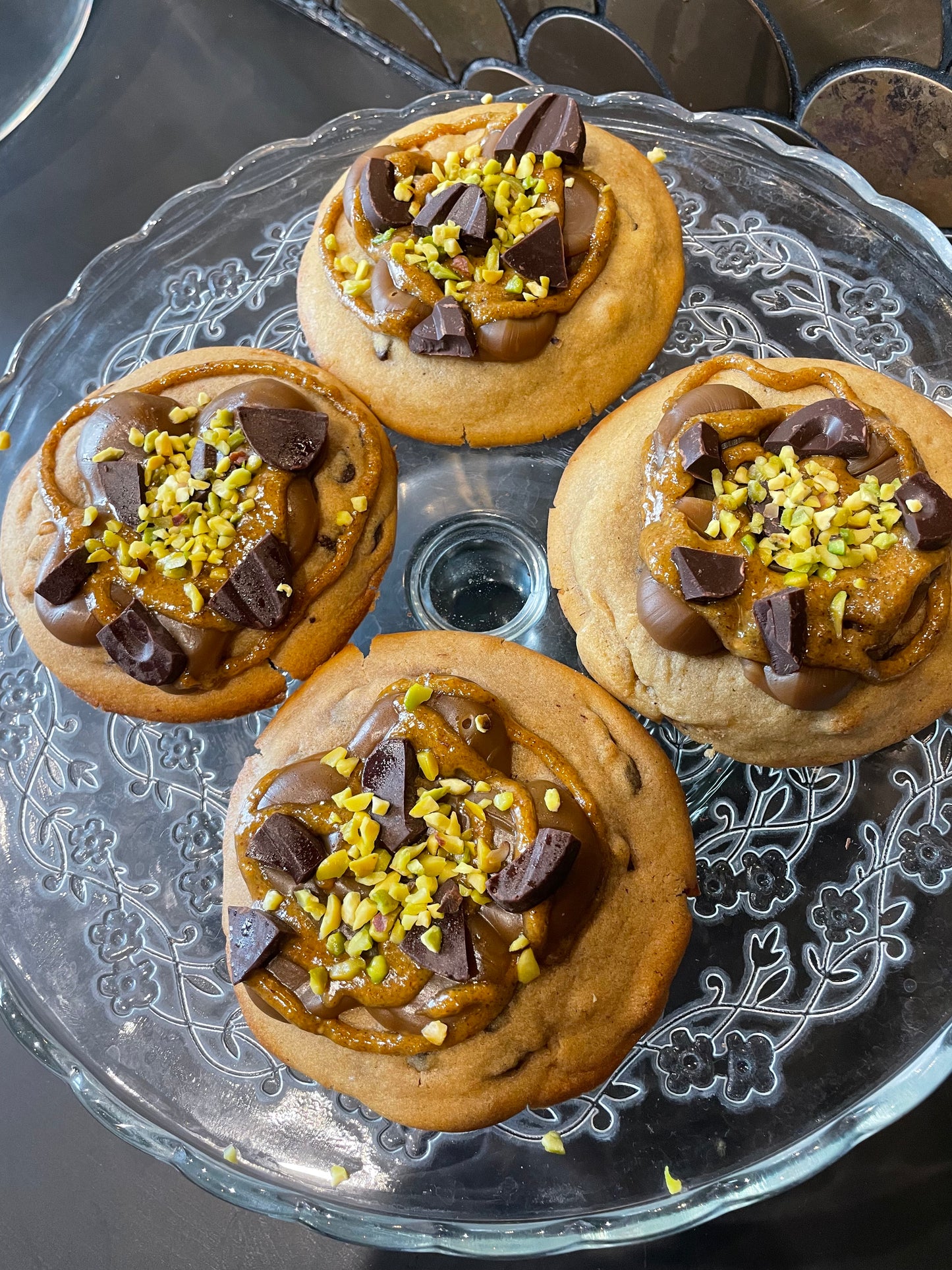 Cookie géant pistache